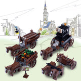 Load image into Gallery viewer, Medieval Characters Chariot MOC