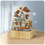 Load image into Gallery viewer, Windmill House Music Box MOC